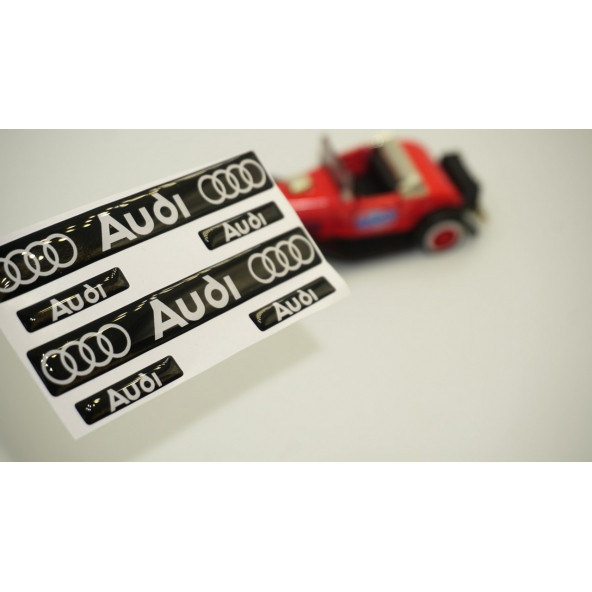 Audi Logo Damla Silikon Grup Sticker