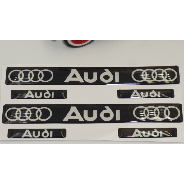 Audi Logo Damla Silikon Grup Sticker - 4