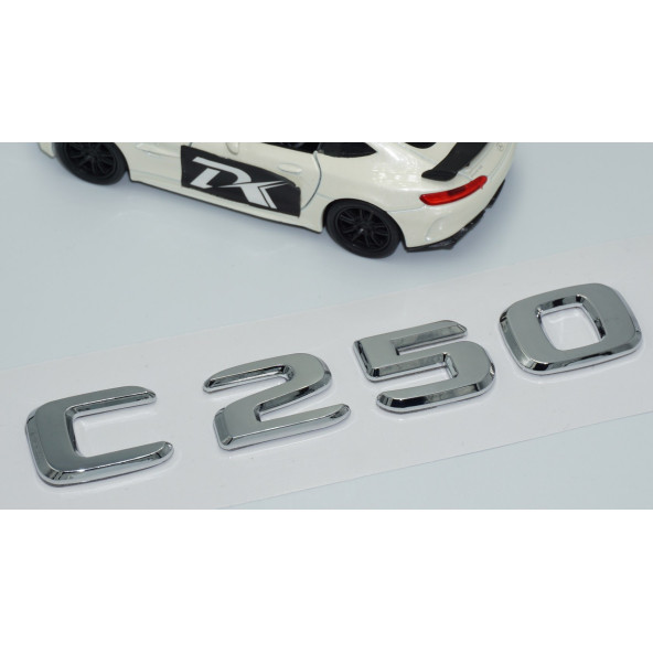 DK Tuning C 250 Bagaj Krom ABS 3M 3D Yazı Logo Benz İle Uyumlu - 3