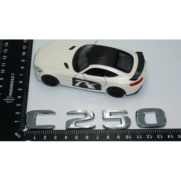 DK Tuning C 250 Bagaj Krom ABS 3M 3D Yazı Logo Benz İle Uyumlu - 4