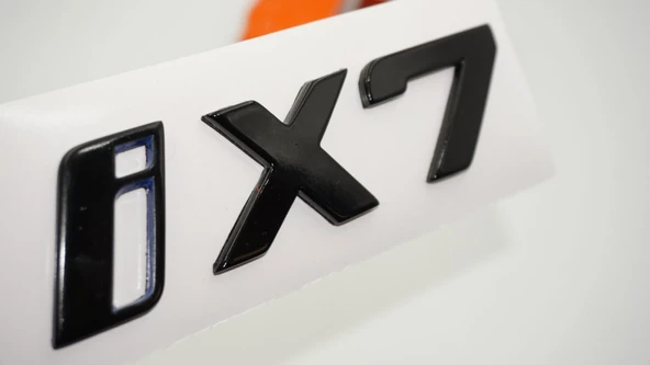 DK Tuning Yeni iX7 Bagaj Siyah Mavi ABS Yazı Logo Bmw İle Uyumlu