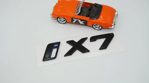 DK Tuning Yeni iX7 Bagaj Siyah Mavi ABS Yazı Logo Bmw İle Uyumlu - 4