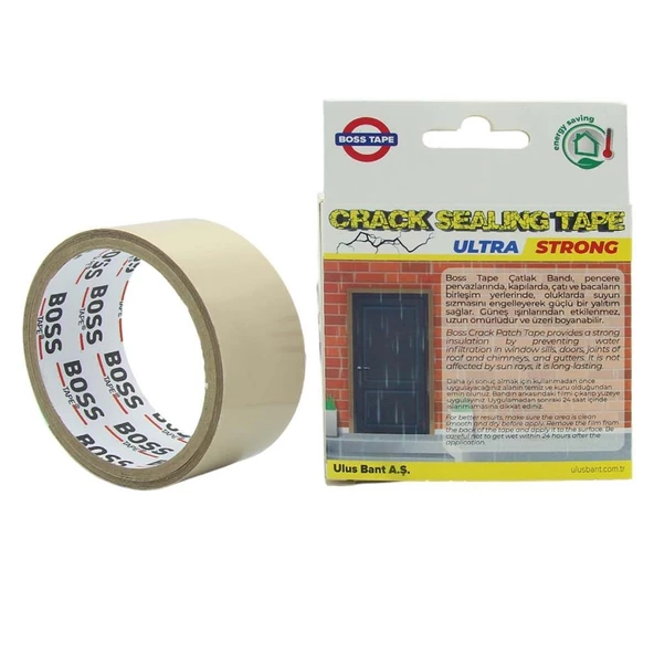 Boss Tape Pencere Pervaz Çatlak Kapama Bandı Çatı,Baca,Oluklar 38mmx2Mt - 5