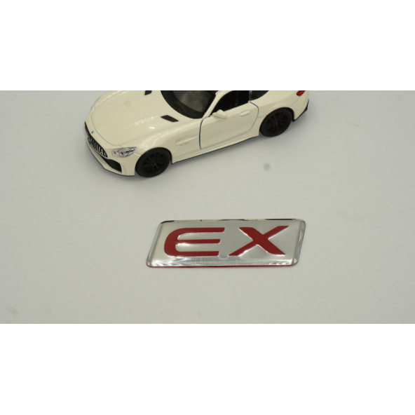 Mitsubishi EX Logo Bagaj 3M Metal Logo Amblem - 3