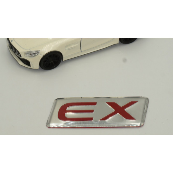 Mitsubishi EX Logo Bagaj 3M Metal Logo Amblem - 4