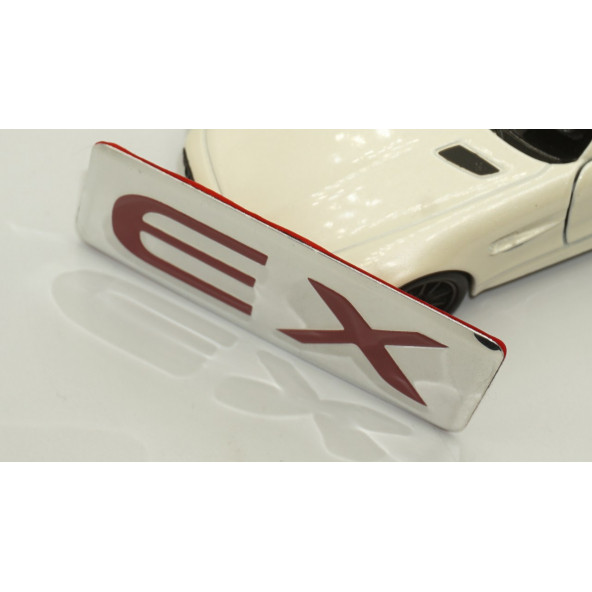 Mitsubishi EX Logo Bagaj 3M Metal Logo Amblem - 5