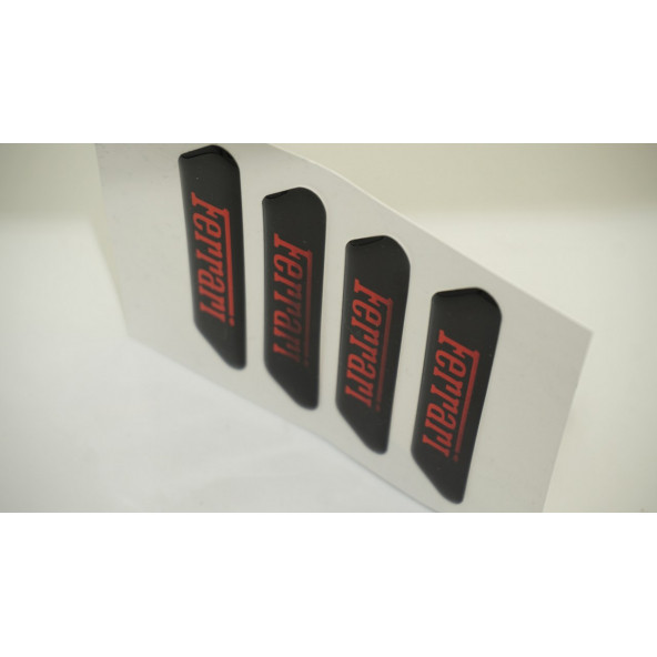 Ferrari Logo Kapı Kenarı Koruma Metalize Damla Desen 3M Band - Resim 5