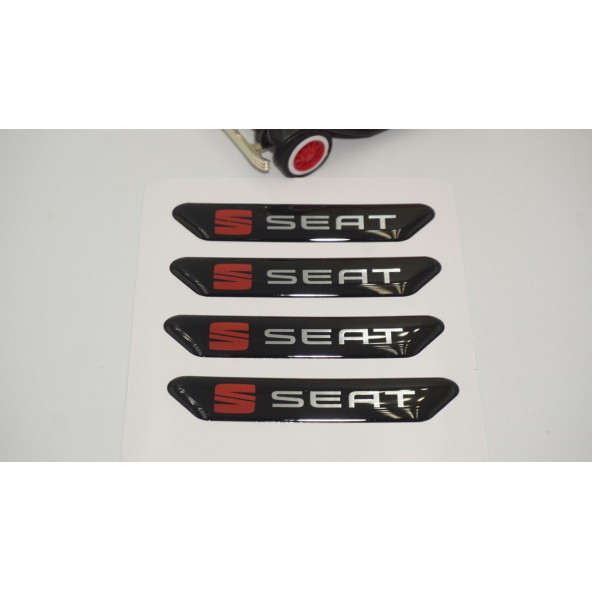 Seat Logo Kapı Kenarı Koruma Metalize Damla Desen 3M Band - 3
