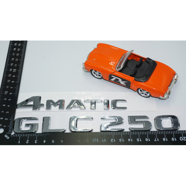 DK Tuning GLC250 4Matic Bagaj Krom ABS Yazı Logo Benz İle Uyumlu - Resim 4