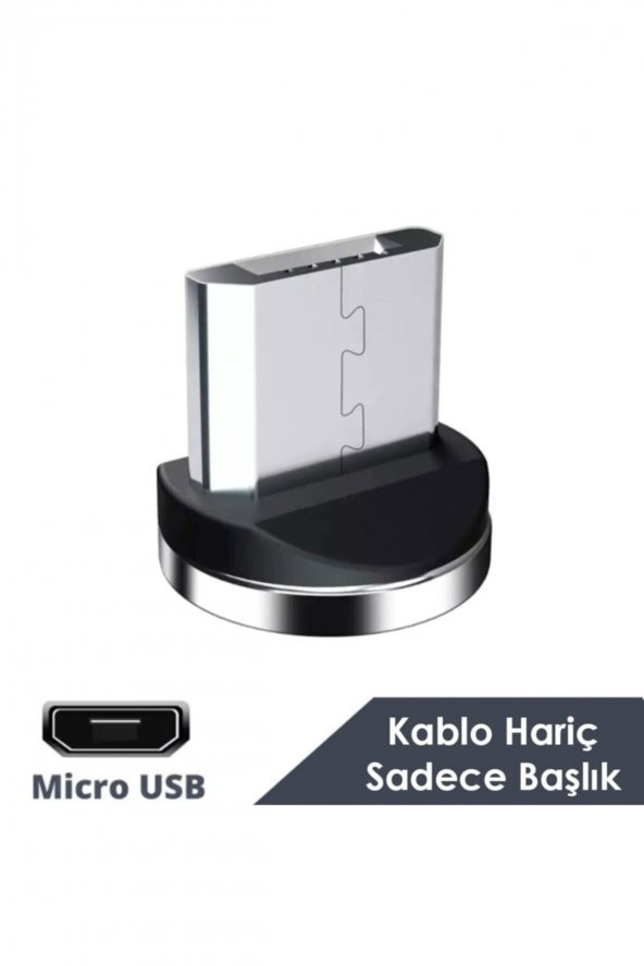 Manyetik Mıknatıslı Şarj Kablosu Ucu - Micro Usb