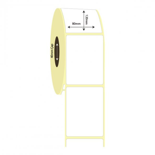 100mm x 100mm Termal Etiket - 1 Rulo - 375 Adet