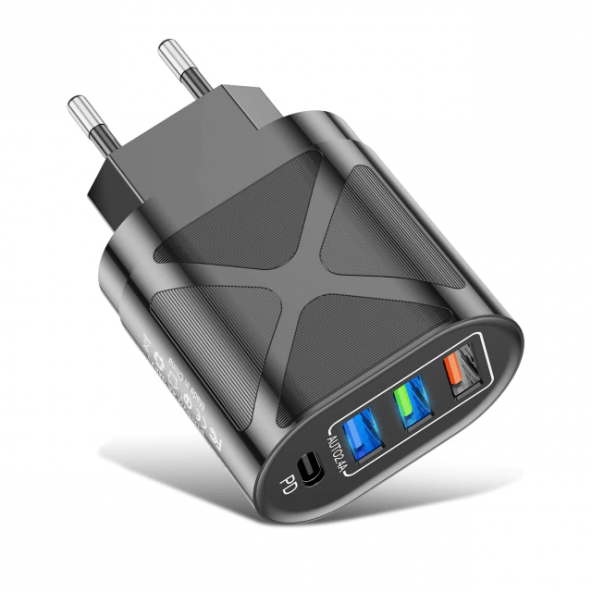 Zuidid Hızlı Şarj PD20W Qc3.0 3 USBli Çoklu Şarj
