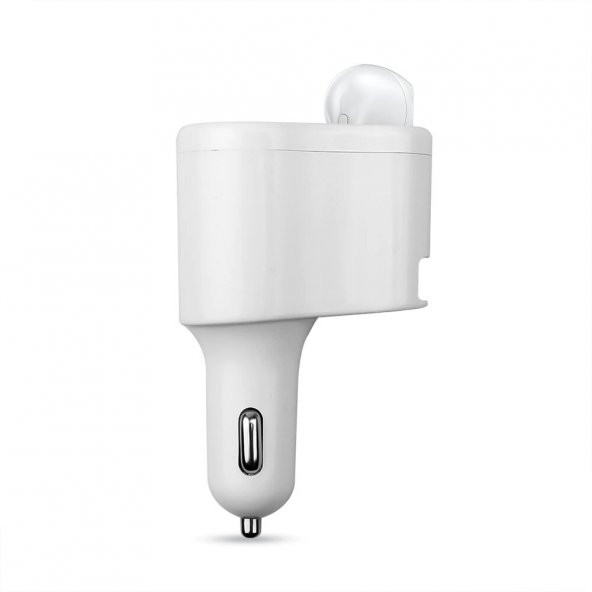 Zuidid 3 in 1 Bluetooth 5.0 Kulaklıklı Araç Şarj Cihazı - 2