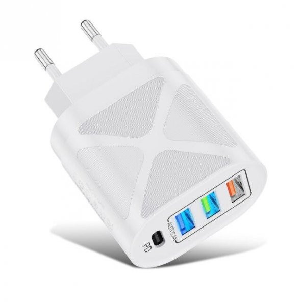 Zuidid Hızlı Şarj PD20W Qc3.0 3 USBli Çoklu Şarj - 2