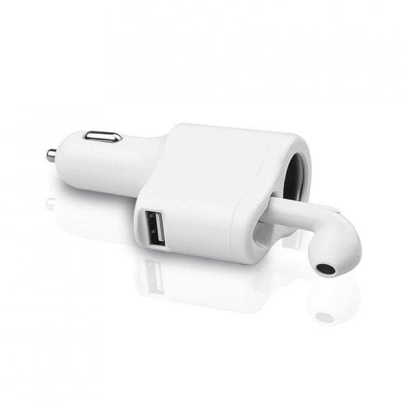 Zuidid 3 in 1 Bluetooth 5.0 Kulaklıklı Araç Şarj Cihazı - 3