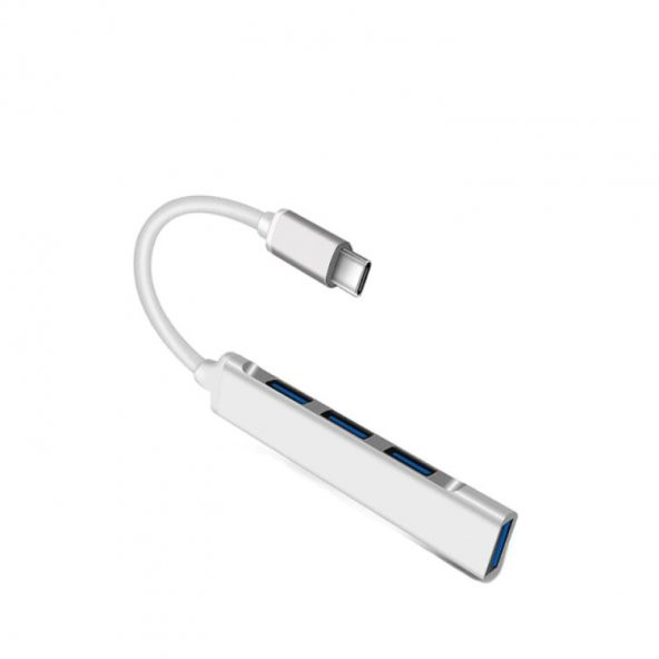 Type C to USB Dönüştürücü HDMI Uyumlu 4 in 1 HUB 3x USB 2.0 + 1x USB 3.0