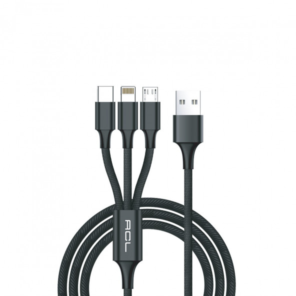 Zuidid 3 Çıkışlı 1 Metre Şarj Kablosu - 2