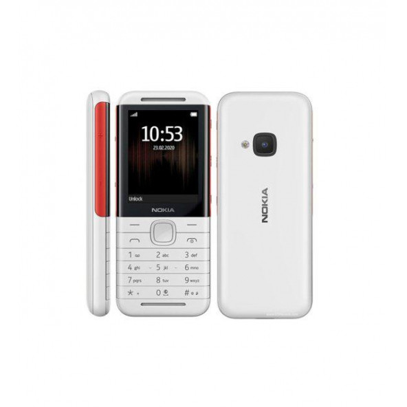 nokia  5800d kameralı cep telefonu beyaz  ithalatçı garantili