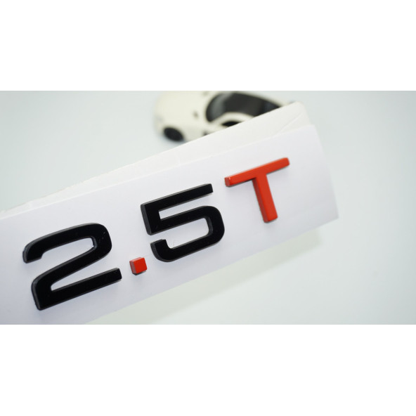DK Tuning 2.5 T Bagaj Siyah Kırmızı 3M Yazı Logo Audi İle Uyumlu