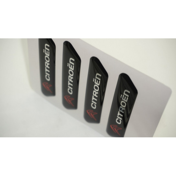 Citroen Logo Kapı Kenarı Koruma Metalize Damla Desen 3M Band - 5