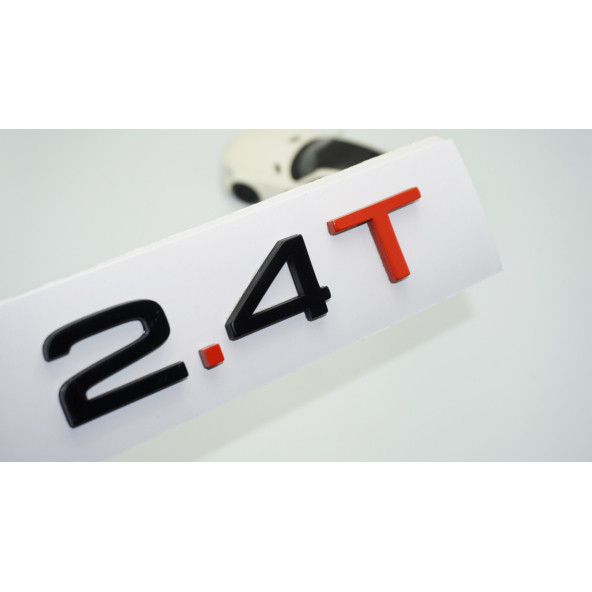 DK Tuning 2.4 T Bagaj Siyah Kırmızı 3M Yazı Logo Audi İle Uyumlu