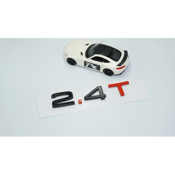 DK Tuning 2.4 T Bagaj Siyah Kırmızı 3M Yazı Logo Audi İle Uyumlu - Resim 2