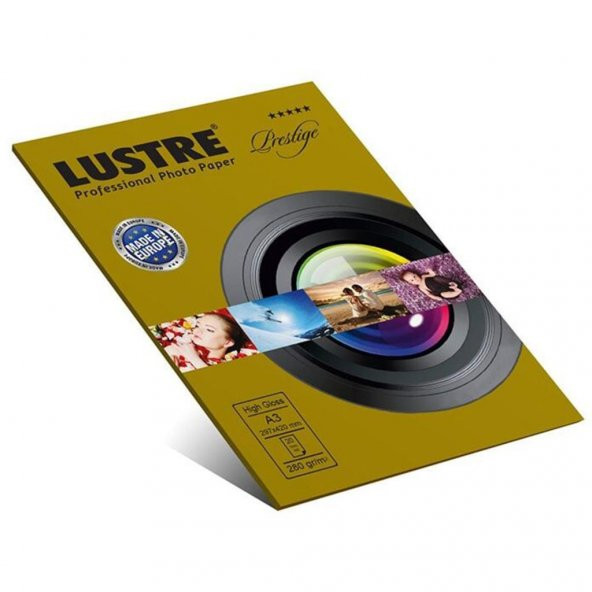 Lustre Prestige 30x42 (A3)  inkjet Parlak Fotoğraf Kağıdı - 280Gr.