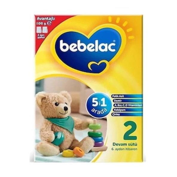 Bebelac 2 Bebek Sütü 800 gr - 2