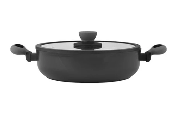 Leggnp Colorgy Diamond Pro 26 Cm Sığ Tencere Gri Renkli