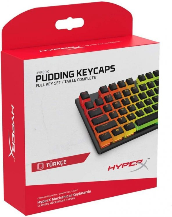 HyperX ABS Pudding Keycaps TR Tuş Takımı HKCPXA-BK-TU/G - 3