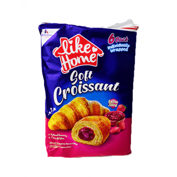 AMERICAN FOOD Like Home Croissant çilekli 6lı