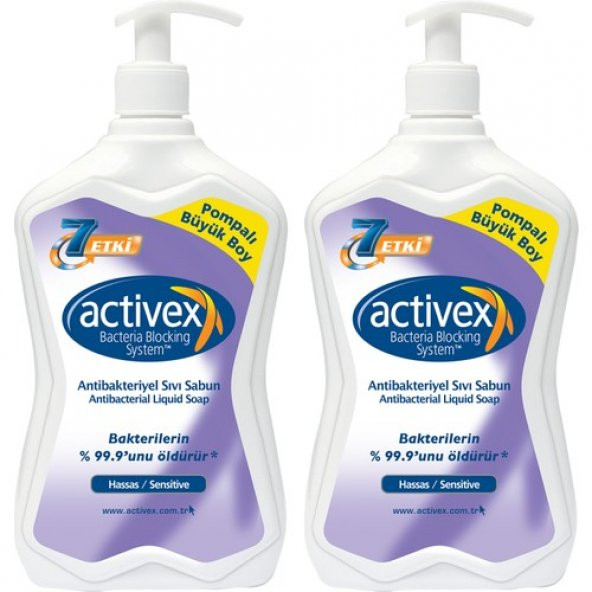 Activex Antibakteriyel Sıvı Sabun Hassas 2x700ml