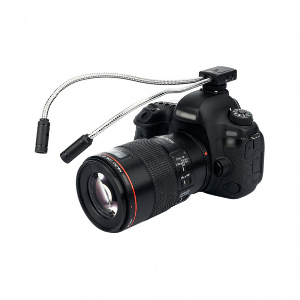 DSLR Makinalar İçin JJC LED-2DII Makro Çekim Işığı, Canon, Nikon, Sony, Pentax, Olympus, Samsung Uyumlu