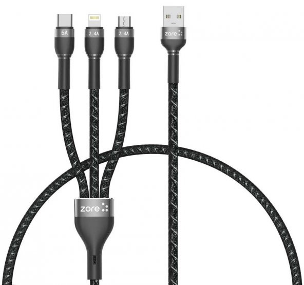 Ceponya Shira Serisi 3 in 1 USB Kablo 30cm - 3