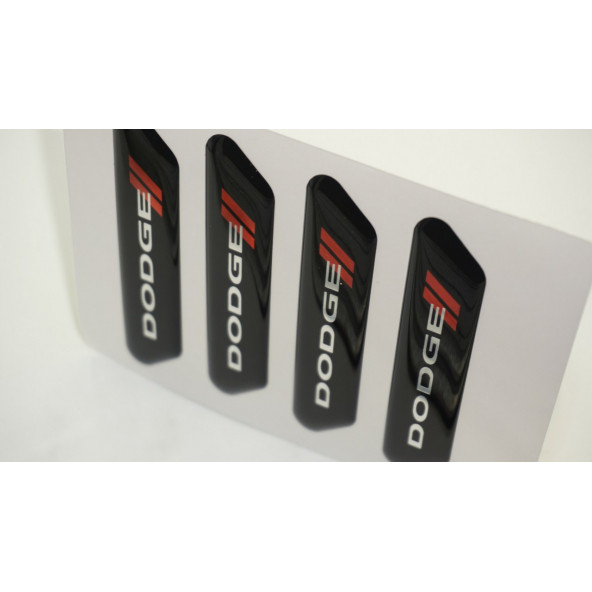Dodge Logo Kapı Kenarı Koruma Metalize Damla Desen 3M Band - 5