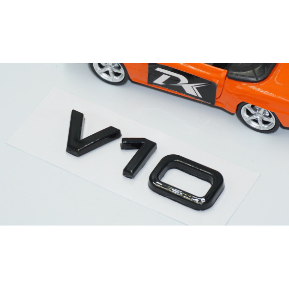 DK Tuning V10 3M 3D Siyah ABS Bagaj Logo Amblem Audi İle Uyumlu - 3