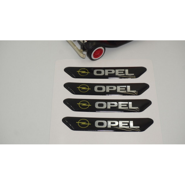 Opel Logo Kapı Kenarı Koruma Metalize Damla Desen 3M Band - 3