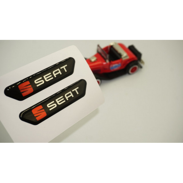 Seat Logo Çamurluk Yanı Ve Ayna Metalize Damla Desen 3M Logo Arma