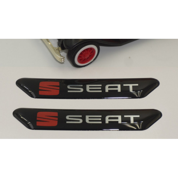 Seat Logo Çamurluk Yanı Ve Ayna Metalize Damla Desen 3M Logo Arma - 4