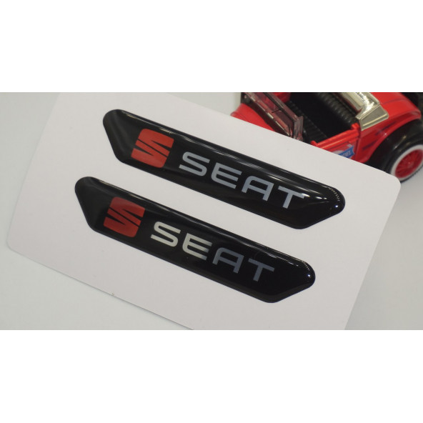 Seat Logo Çamurluk Yanı Ve Ayna Metalize Damla Desen 3M Logo Arma - 5