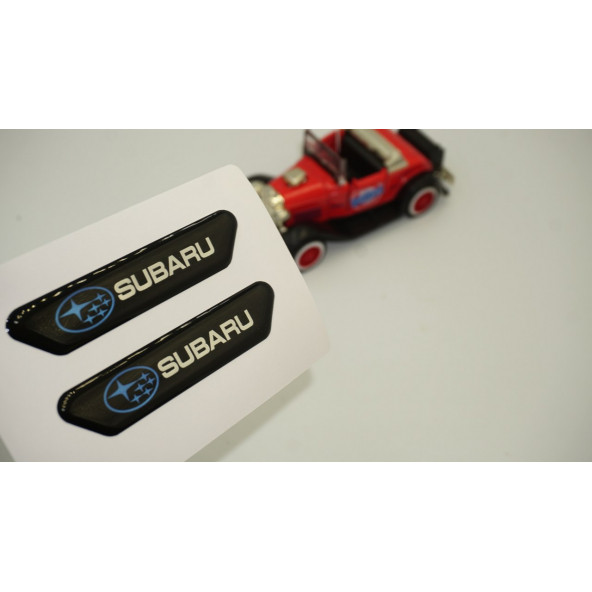 Subaru Logo Çamurluk Yanı Ve Ayna Metalize Damla Desen 3M Logo Arma