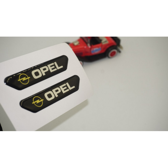 Opel Logo Çamurluk Yanı Ve Ayna Metalize Damla Desen 3M Logo Arma