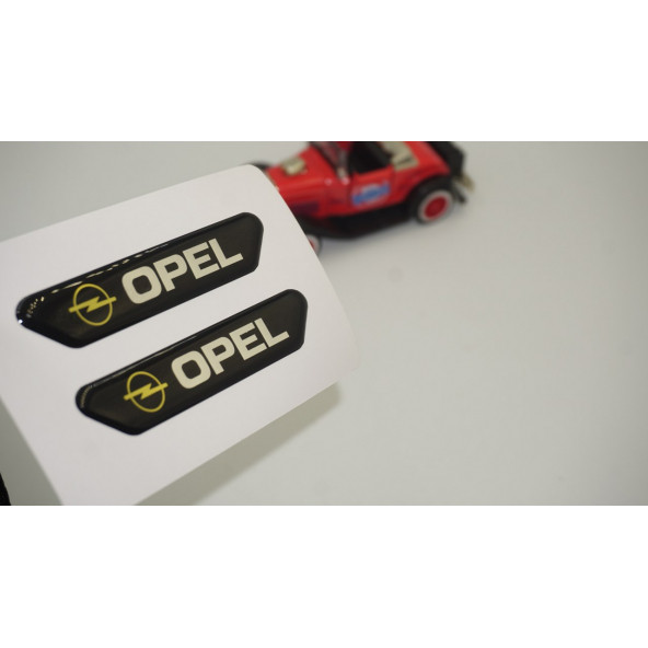 Opel Logo Çamurluk Yanı Ve Ayna Metalize Damla Desen 3M Logo Arma