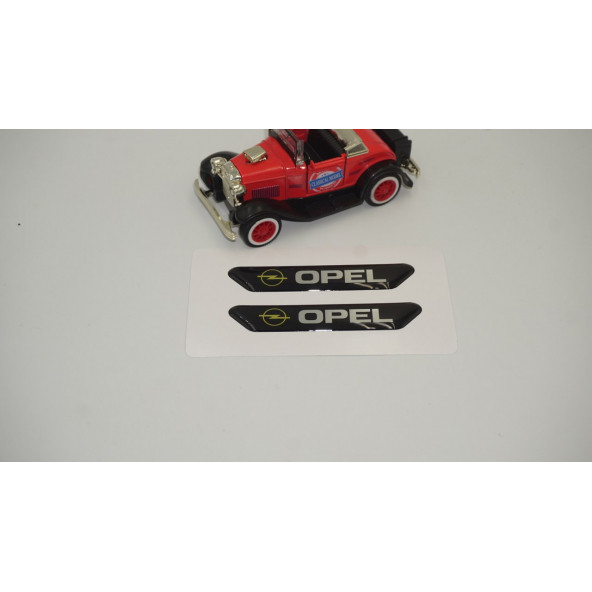 Opel Logo Çamurluk Yanı Ve Ayna Metalize Damla Desen 3M Logo Arma - 2
