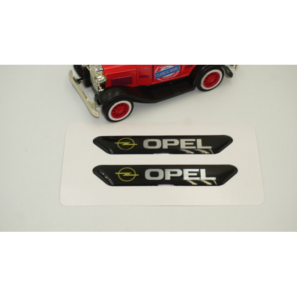 Opel Logo Çamurluk Yanı Ve Ayna Metalize Damla Desen 3M Logo Arma - 3