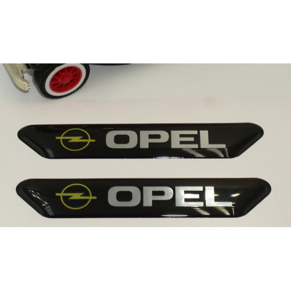Opel Logo Çamurluk Yanı Ve Ayna Metalize Damla Desen 3M Logo Arma - 4