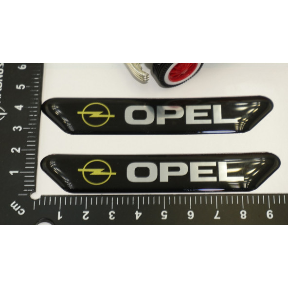 Opel Logo Çamurluk Yanı Ve Ayna Metalize Damla Desen 3M Logo Arma - 6