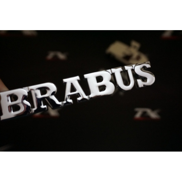 DK Tuning Brabus Krom Metal Ön Panjur Vidalı Yazı Logo Benz İle Uyumlu ürün görseli