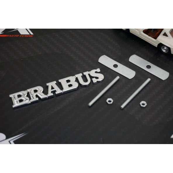 DK Tuning Brabus Krom Metal Ön Panjur Vidalı Yazı Logo Benz İle Uyumlu - Resim 2