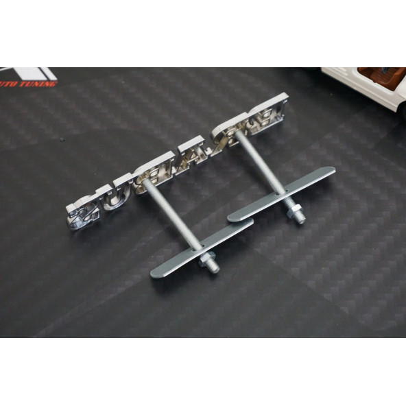 DK Tuning Brabus Krom Metal Ön Panjur Vidalı Yazı Logo Benz İle Uyumlu - Resim 5